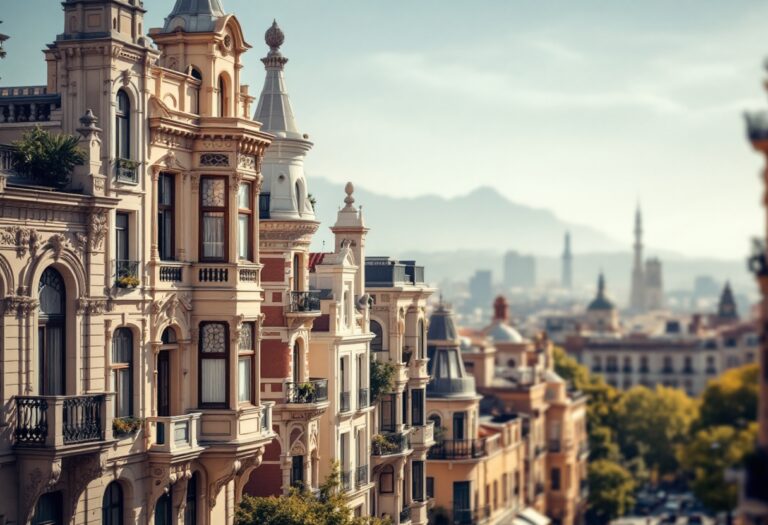 Vista di un edificio di vivienda protegida a Barcellona