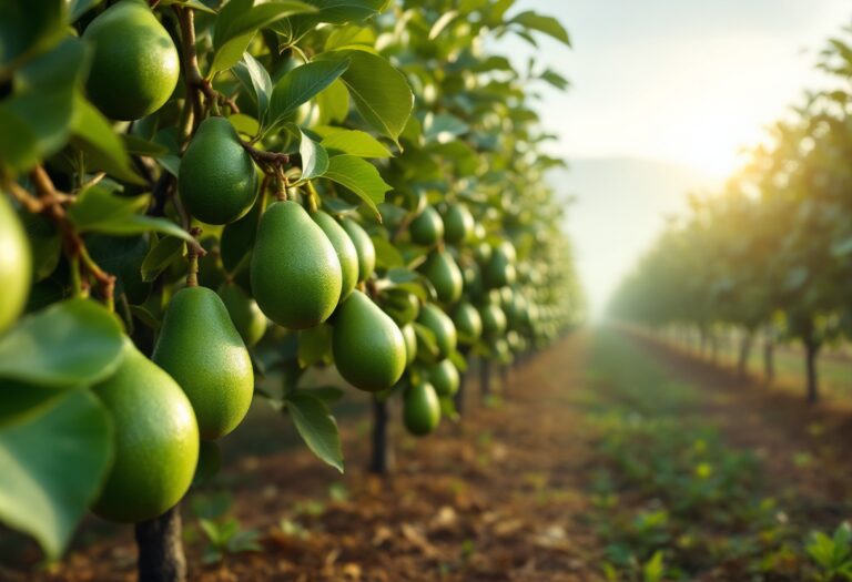 Aguacate cultivado en campos de Valencia