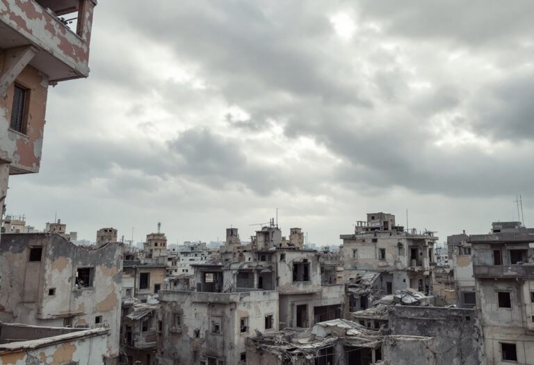 Opera d'arte che rappresenta il dolore a Gaza