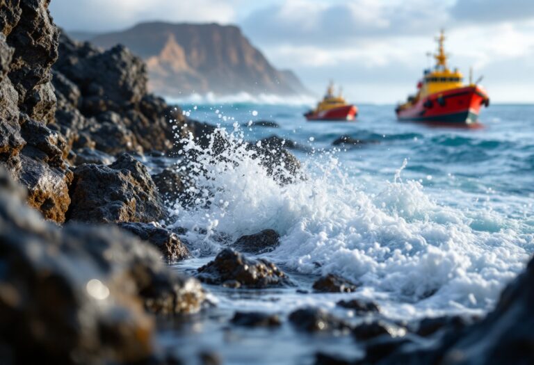 Cayucos con migranti in arrivo a Canarias