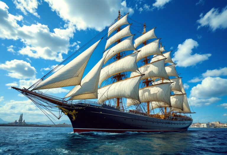 Buque escuela Juan Sebastián Elcano con la Princesa Leonor a bordo