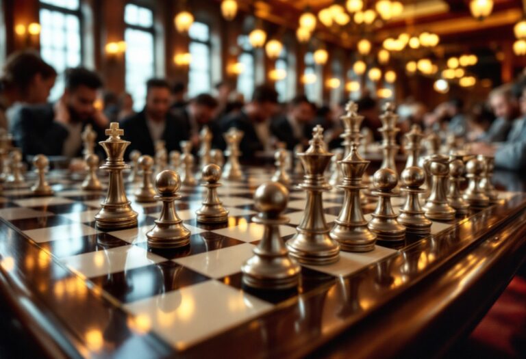Carlsen y Nepo celebrando su título de ajedrez