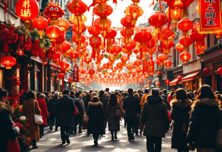 Festividades vibrantes del Año Nuevo Chino en Usera