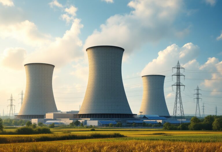 Gráfica que ilustra el crecimiento de la energía nuclear