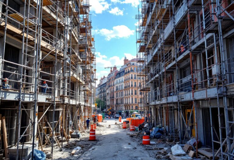 Immagine che illustra la carenza di lavoratori nel settore edile in Spagna