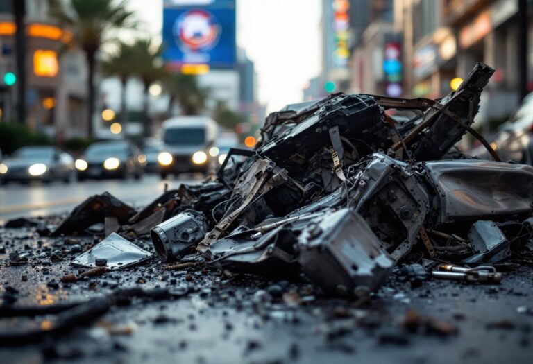 Esplosione di un veicolo elettrico a Las Vegas