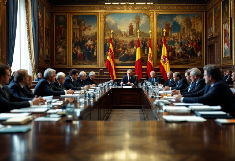 Rappresentazione della nuova legge del PSOE e Puigdemont