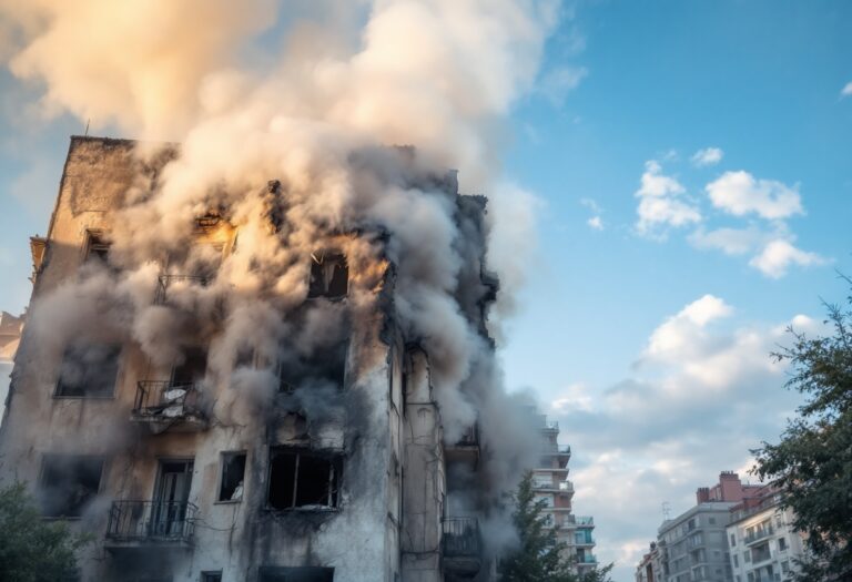 Incendio a Carabanchel con tre persone ferite, due gravi