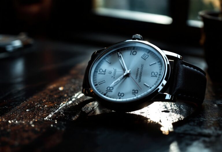 Reloj con hora intrigante en anuncio publicitario