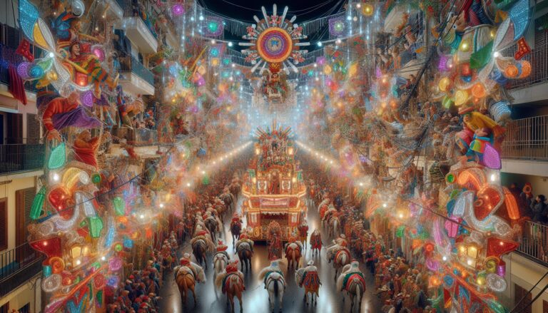 Celebración de los Reyes Magos en una ciudad española