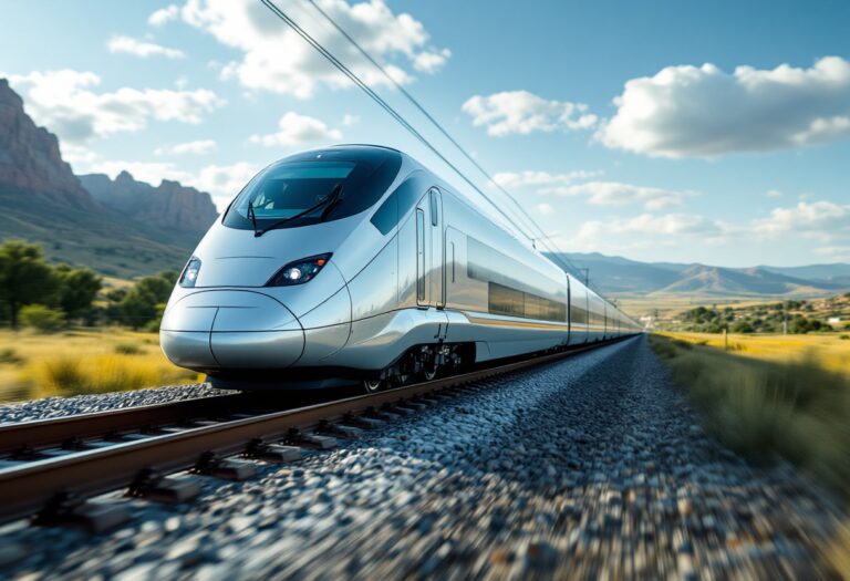 Treno Ouigo in partenza da Madrid verso Andalucía