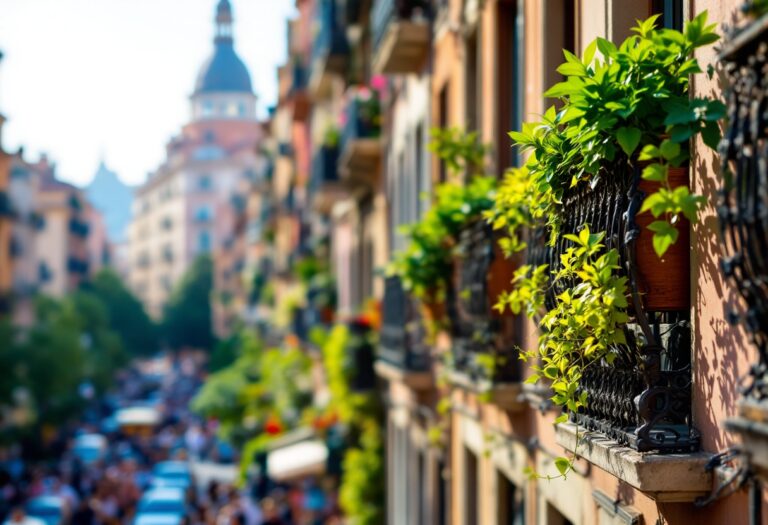 Vista de un edificio turístico en Barcelona