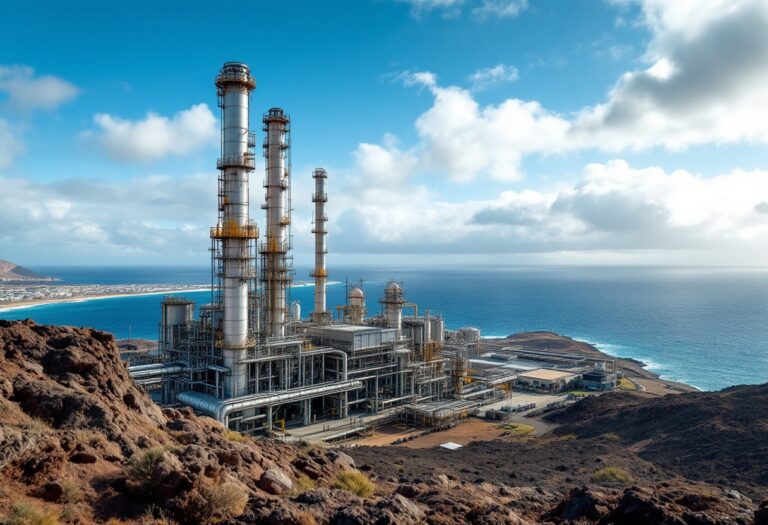 Immagine della controversia sulla pianta regasificatrice a Gran Canaria