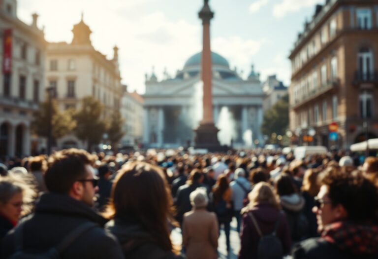 Manifestazione in Spagna contro il decreto ómnibus