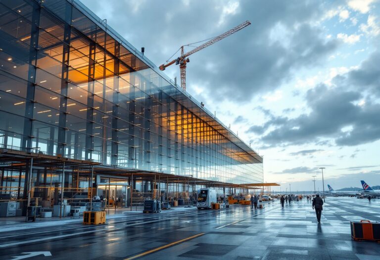 Immagine della ristrutturazione della T2 dell'aeroporto di El Prat