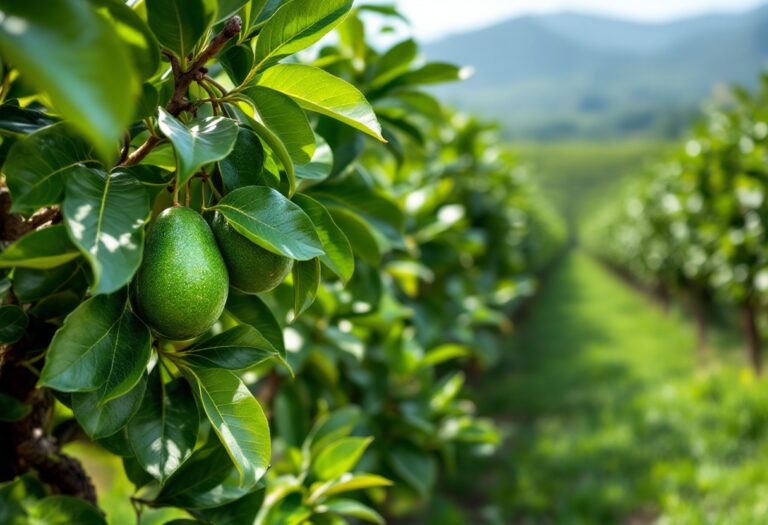 Recolección de aguacates en la Comunitat Valenciana