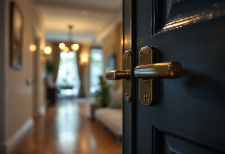 Cerraduras de alta seguridad instaladas en una puerta