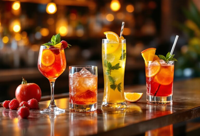 Cocktail colorati ispirati alle canzoni di Sanremo 2025