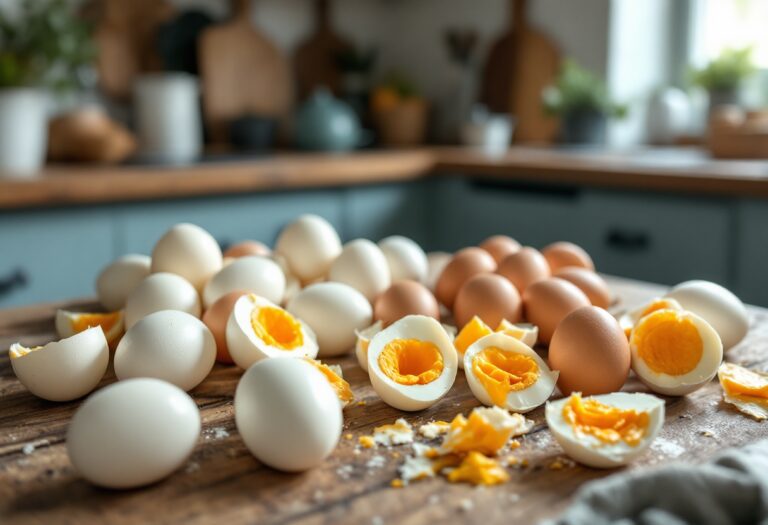 Uova sode pelate con metodo semplice e veloce