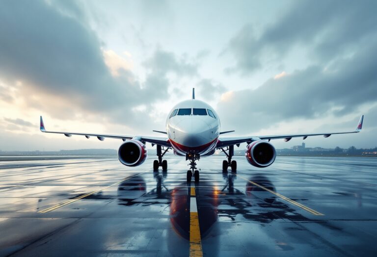 Logo Delta Airlines con riferimento a incidente Toronto