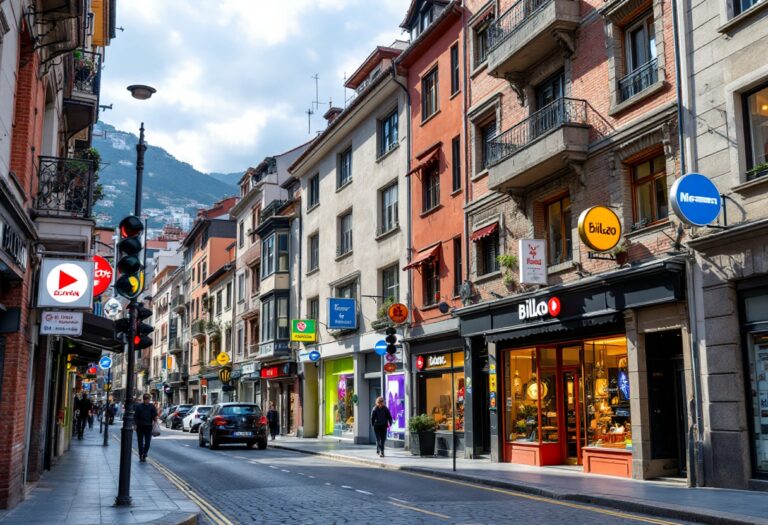 Policía arrestando un delincuente en Bilbao