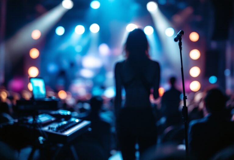 Immagine esclusiva del dietro le quinte del Festival di Sanremo 2025