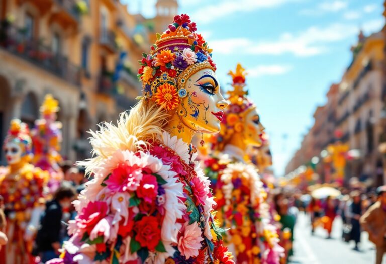 Immagine delle Fallas de Valencia 2025 con fuochi d'artificio