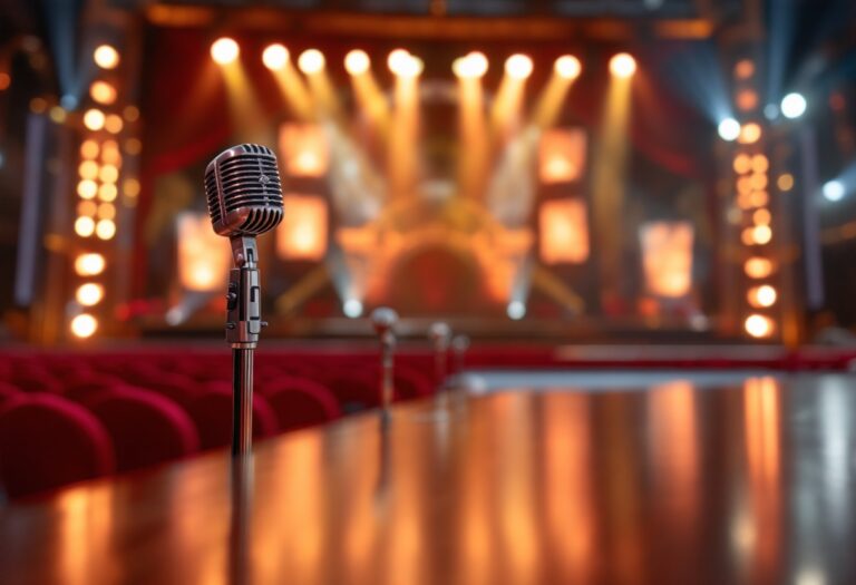 Immagine del Festival di Sanremo 2023 con artisti sul palco