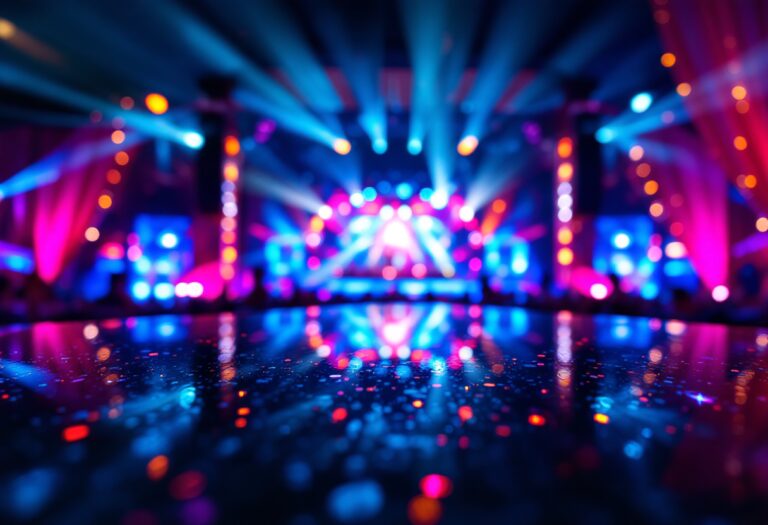 Immagine del festival di Sanremo 2023 con artisti sul palco