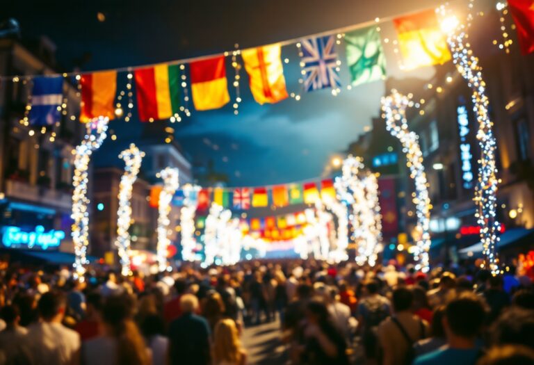 Immagine del Festival di Sanremo 2023 con artisti sul palco