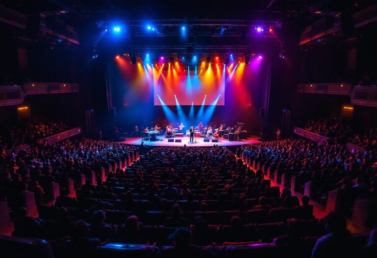 Immagine del festival di Sanremo 2023 con artisti sul palco