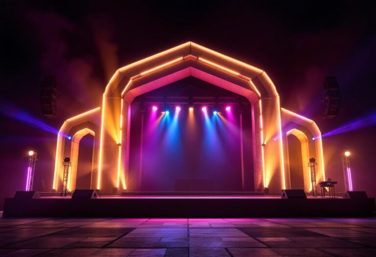Immagine del Festival di Sanremo 2023 con artisti sul palco