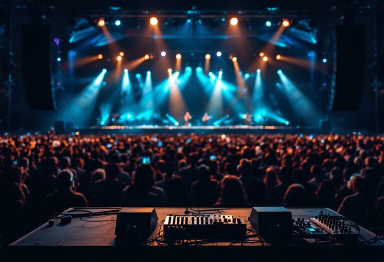 Immagine del Festival di Sanremo 2025 con artisti sul palco