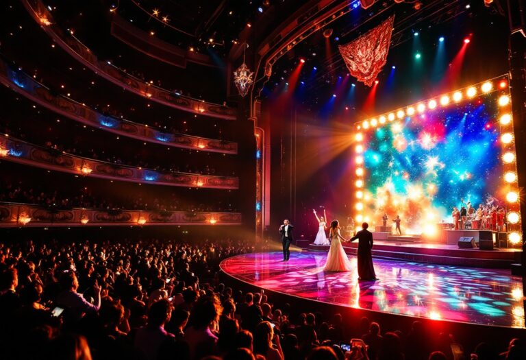Immagine del Festival di Sanremo 2025 con artisti sul palco