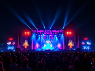 Immagine del Festival di Sanremo 2025 con artisti sul palco