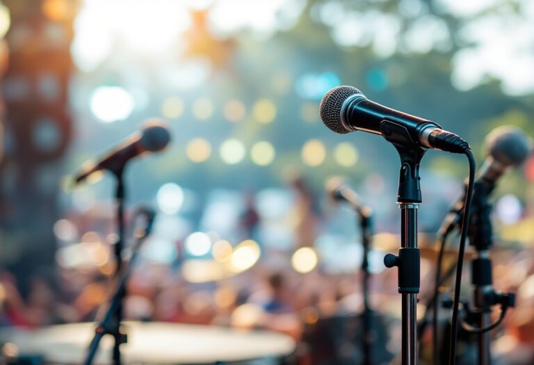 Immagine del Festival di Sanremo 2025 con artisti sul palco