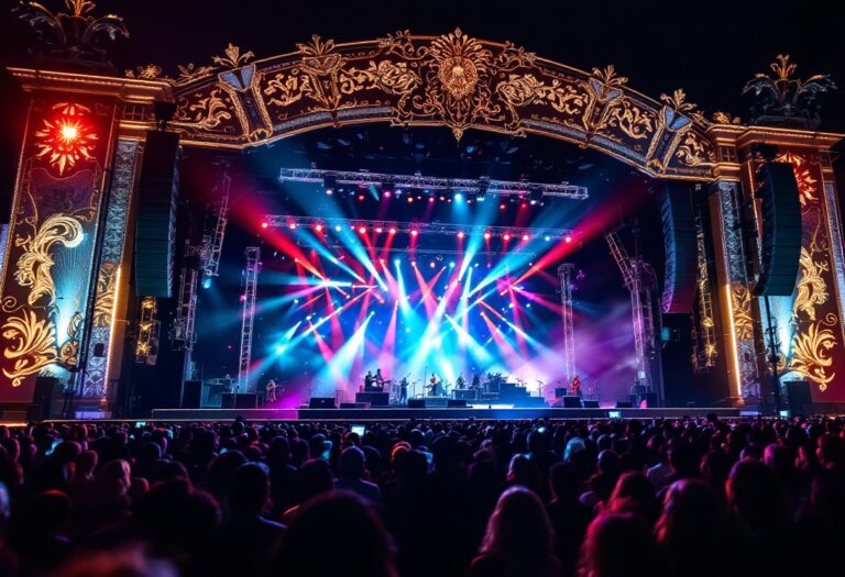 Immagine del Festival di Sanremo 2025 con artisti sul palco
