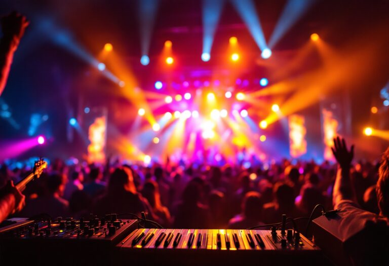Immagine del Festival di Sanremo 2025 con artisti sul palco