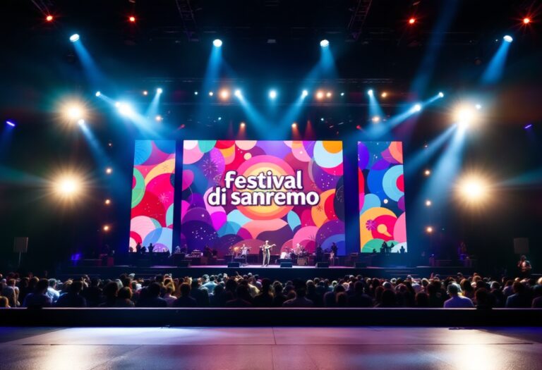 Immagine della seconda notte del Festival di Sanremo 2025
