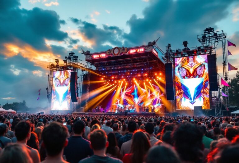 Immagine del Festival di Sanremo 2025 con artisti sul palco