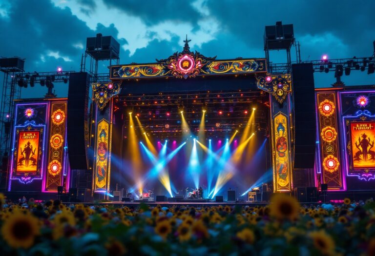 Immagine del festival di Sanremo 2025 con artisti sul palco