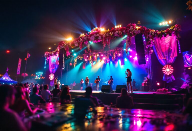 Immagine del Festival di Sanremo con artisti sul palco