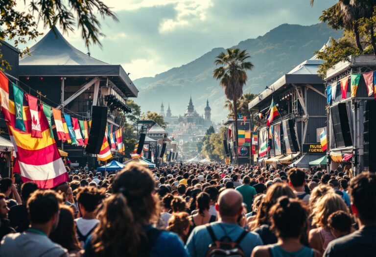 Immagine del festival di Sanremo con artisti sul palco