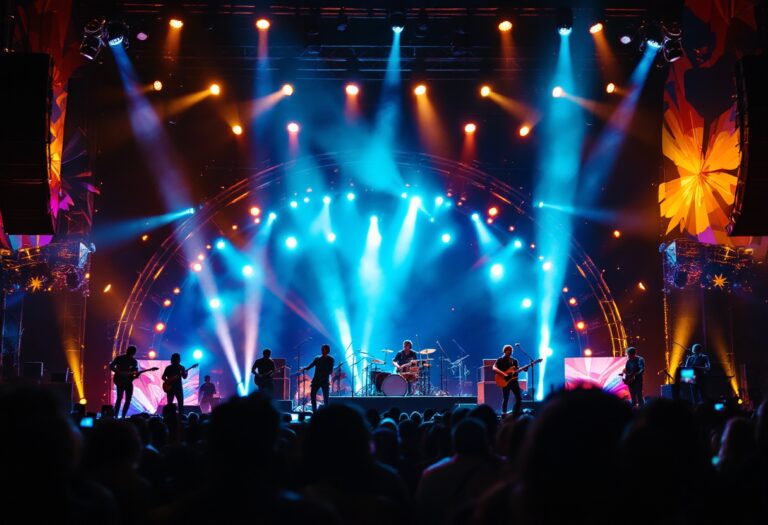 Immagine del Festival di Sanremo con artisti sul palco