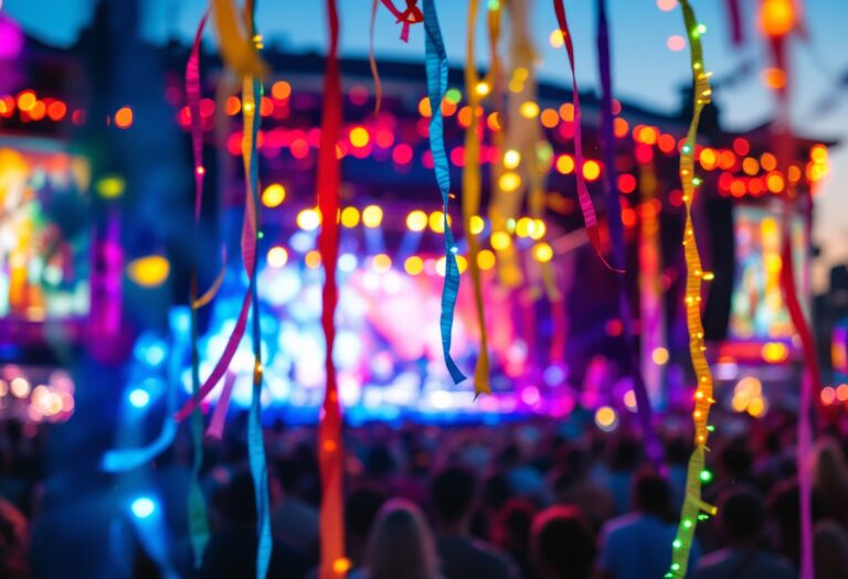 Immagine del Festival di Sanremo con artisti e moda