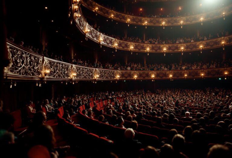 Immagine del festival di Sanremo con artisti sul palco