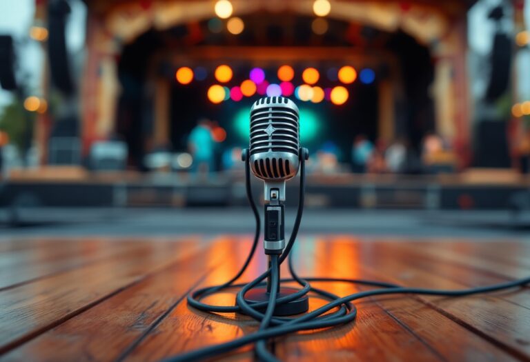 Immagine del Festival di Sanremo con artisti sul palco