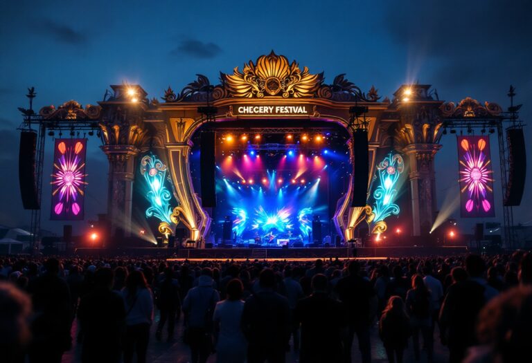 Immagine del Festival di Sanremo con pubblico entusiasta