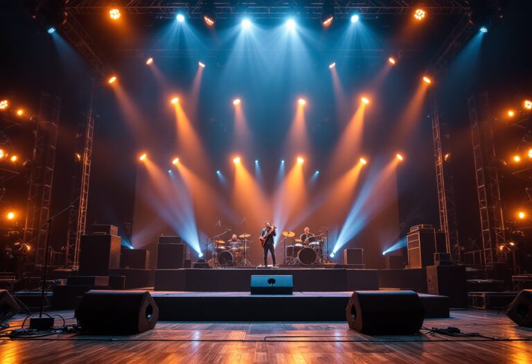 Immagine del Festival di Sanremo con artisti sul palco