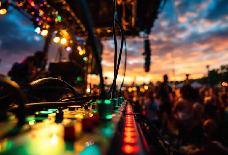 Momenti emozionanti del festival sul palco principale